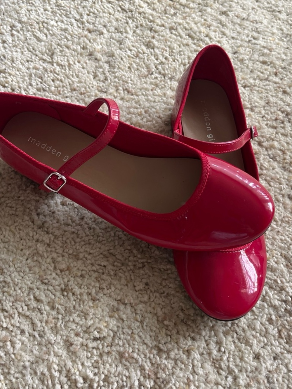 Madden Girl Patent Red Mary Jane’s